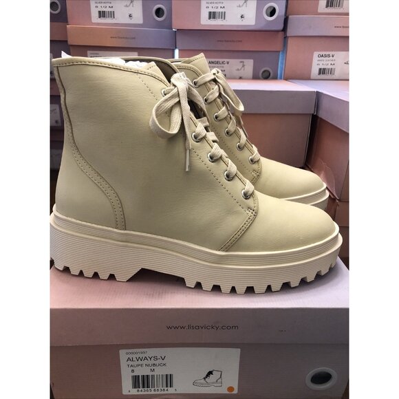 Lisa Vicky ALWAYS-V in Taupe Unbuckle Leather Size 8 - Picture 1 of 6